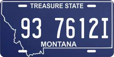 MT license plate 937612I
