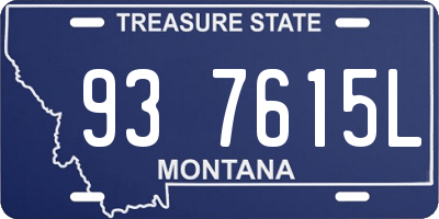 MT license plate 937615L