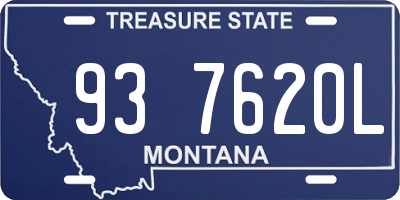 MT license plate 937620L