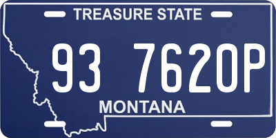 MT license plate 937620P