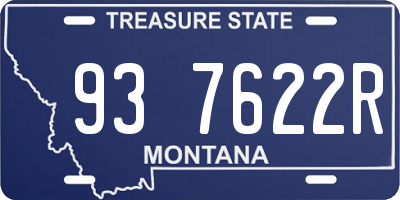 MT license plate 937622R