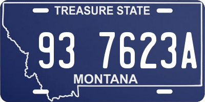 MT license plate 937623A