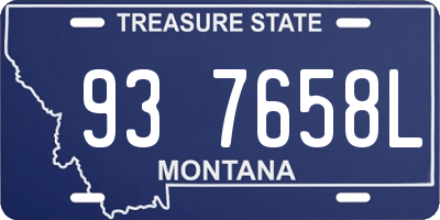 MT license plate 937658L
