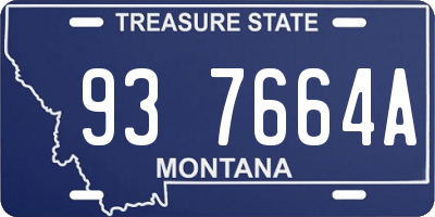 MT license plate 937664A