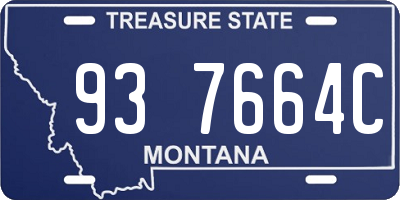 MT license plate 937664C
