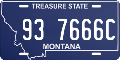 MT license plate 937666C