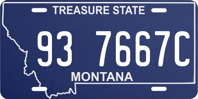 MT license plate 937667C