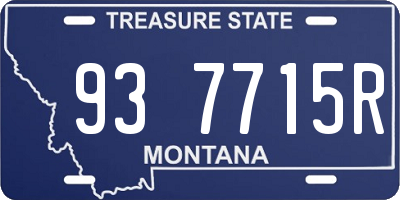 MT license plate 937715R