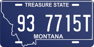 MT license plate 937715T