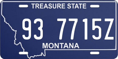 MT license plate 937715Z