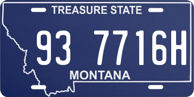 MT license plate 937716H