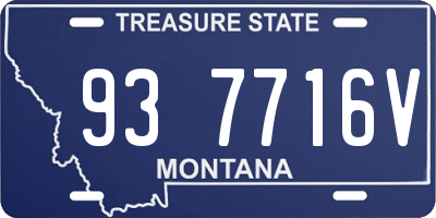 MT license plate 937716V
