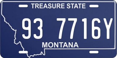 MT license plate 937716Y