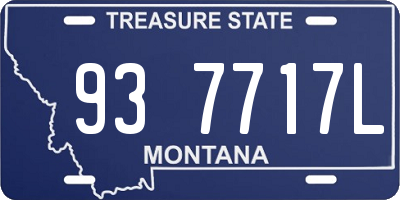 MT license plate 937717L