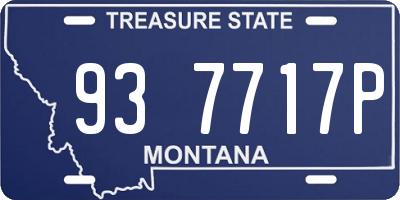MT license plate 937717P