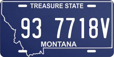 MT license plate 937718V