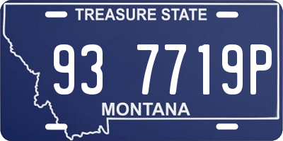 MT license plate 937719P