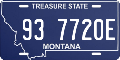 MT license plate 937720E