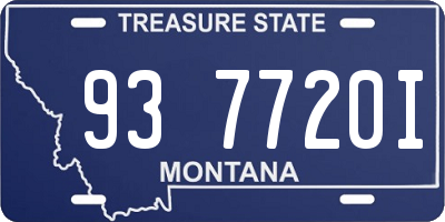 MT license plate 937720I