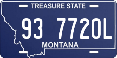 MT license plate 937720L