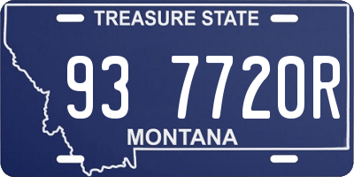 MT license plate 937720R