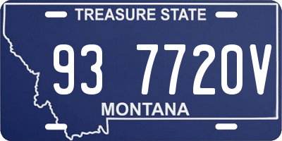 MT license plate 937720V
