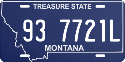 MT license plate 937721L
