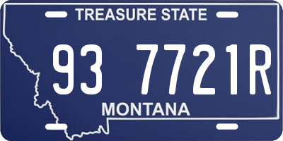 MT license plate 937721R