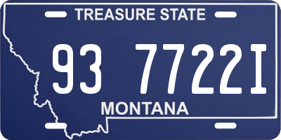MT license plate 937722I