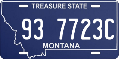 MT license plate 937723C