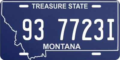 MT license plate 937723I