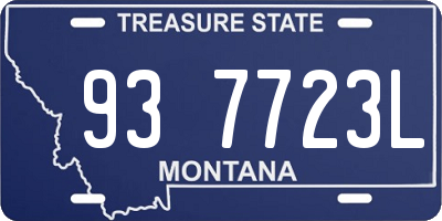 MT license plate 937723L