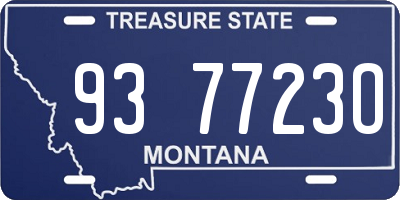 MT license plate 937723O