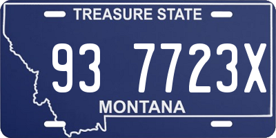MT license plate 937723X