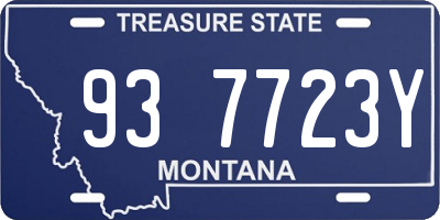 MT license plate 937723Y