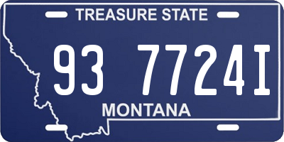 MT license plate 937724I