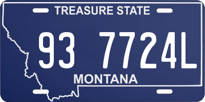 MT license plate 937724L