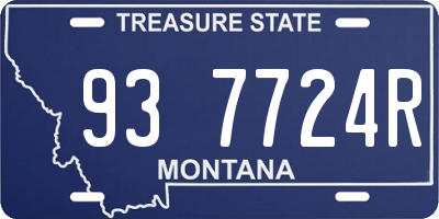 MT license plate 937724R