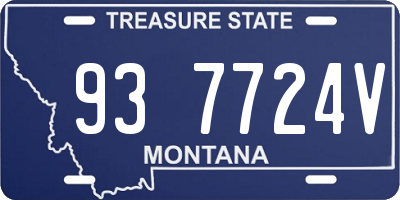 MT license plate 937724V