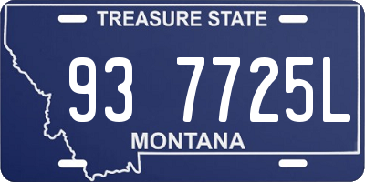 MT license plate 937725L