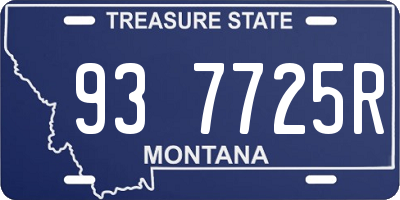 MT license plate 937725R