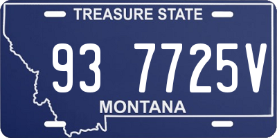 MT license plate 937725V