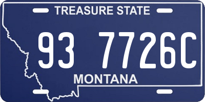 MT license plate 937726C