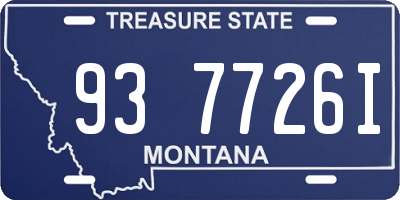 MT license plate 937726I