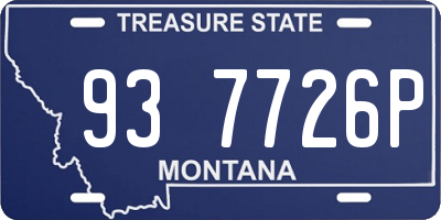 MT license plate 937726P