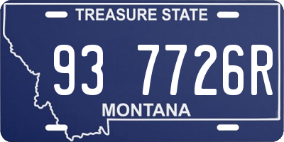 MT license plate 937726R