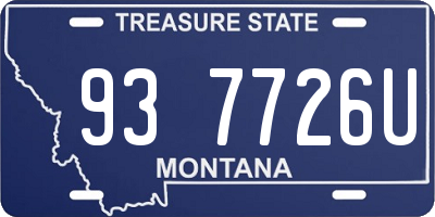 MT license plate 937726U