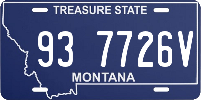 MT license plate 937726V