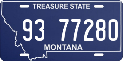 MT license plate 937728O