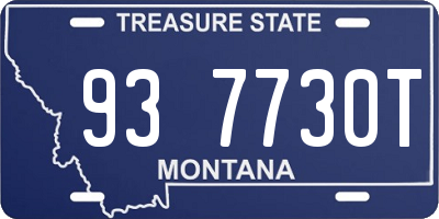 MT license plate 937730T
